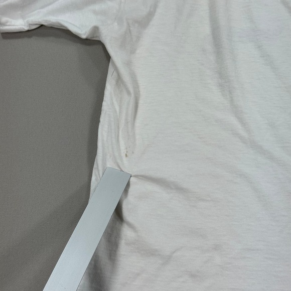 Vintage 90s Graphic T Shirt Men's Size 44 White Single Stitch‎ Short Sleeve - Picture 8 of 8